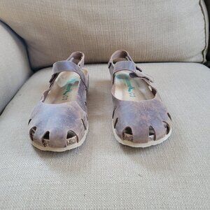 Brown Genuine Leather BioNatura MaryJane Style Comfort Shoes Size 39 Size 8